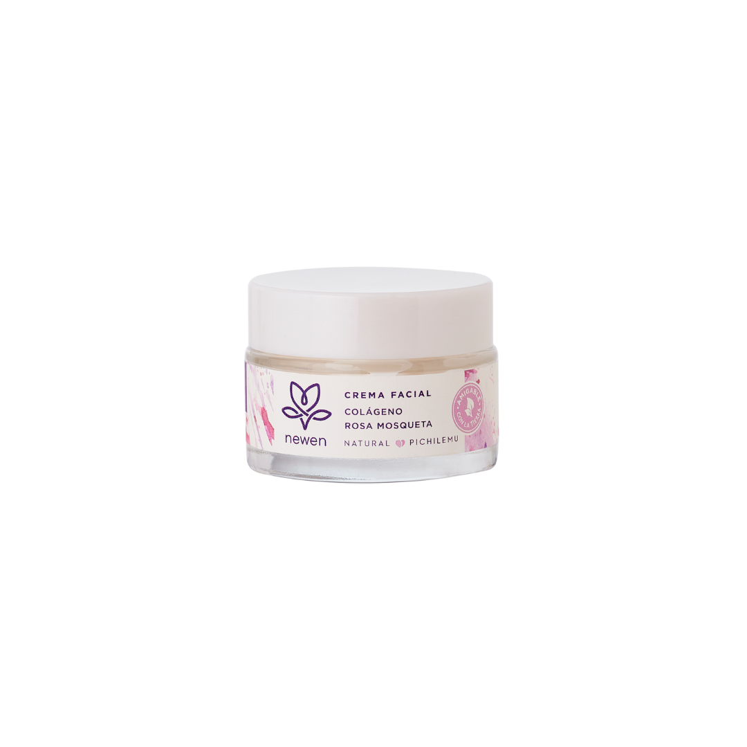 Crema Facial Hidratante Colágeno Rosa Mosqueta