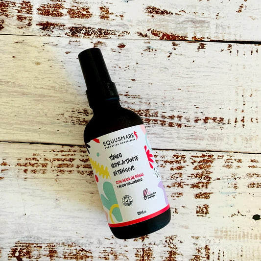 Tónico hidratante intensivo 120ml con Ácido hialurónico y Agua de rosas