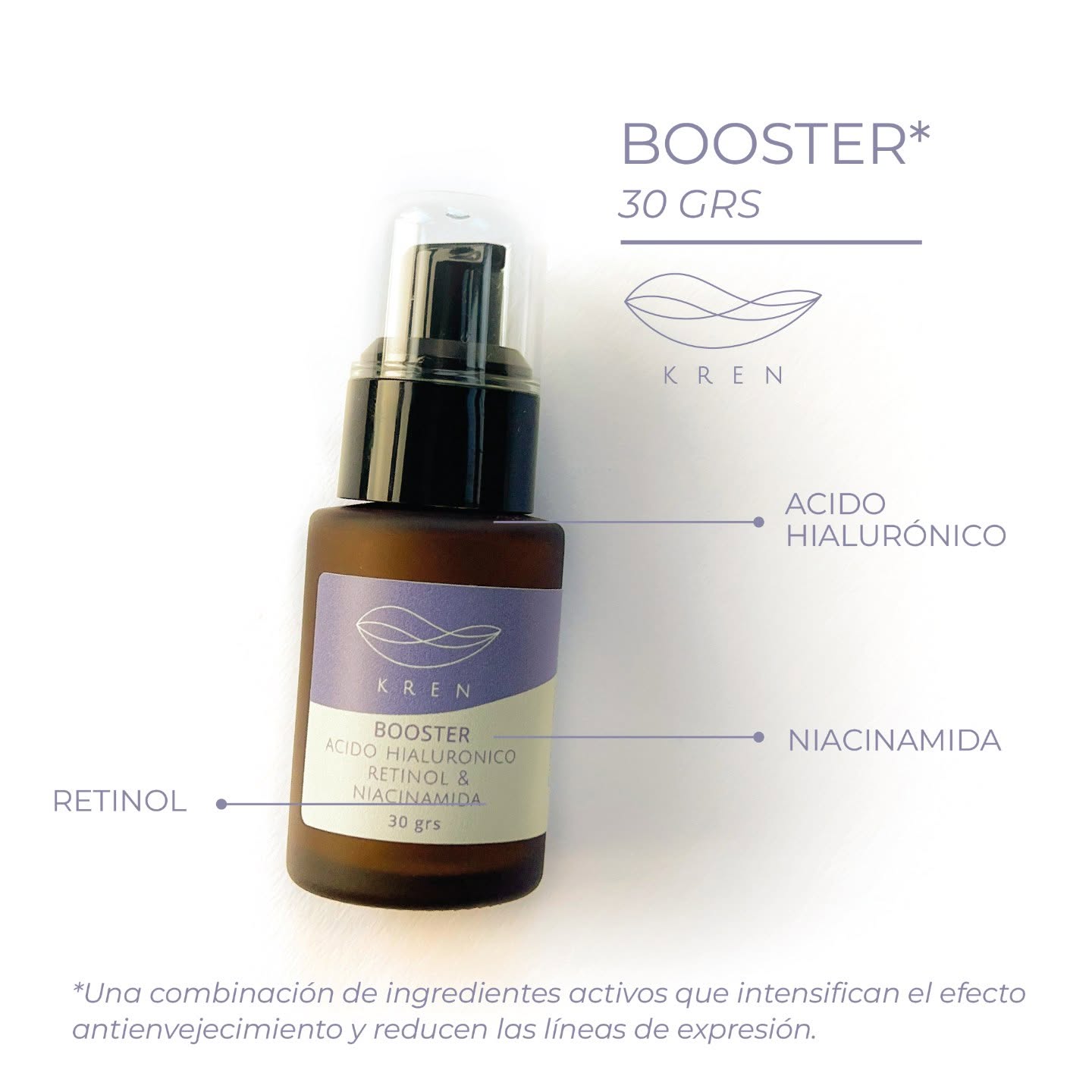 Booster Ácido Hialurónico, Retinol & Niacinamida 30g