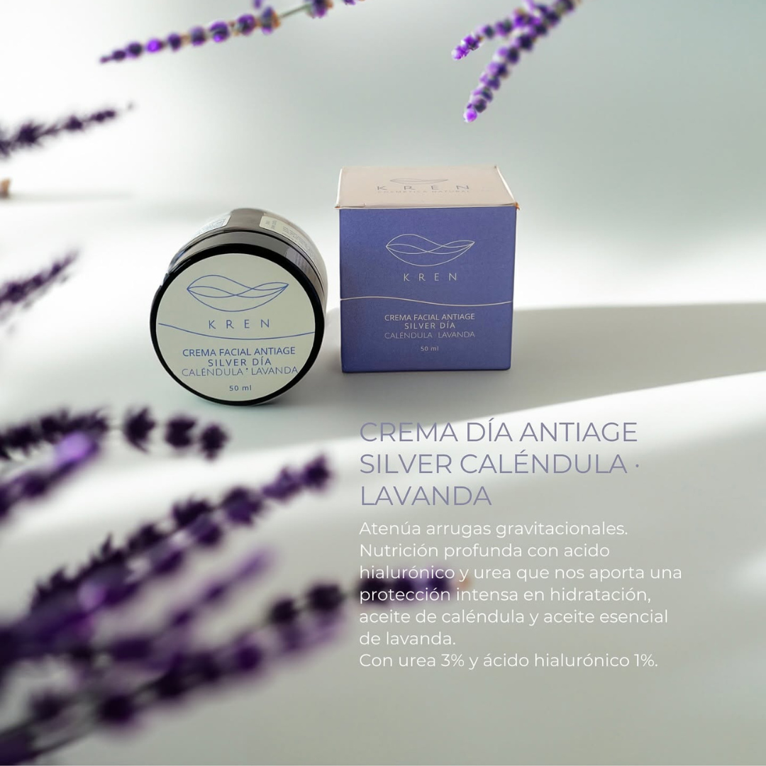 Crema Día Antiage Silver Caléndula Lavanda 50 g