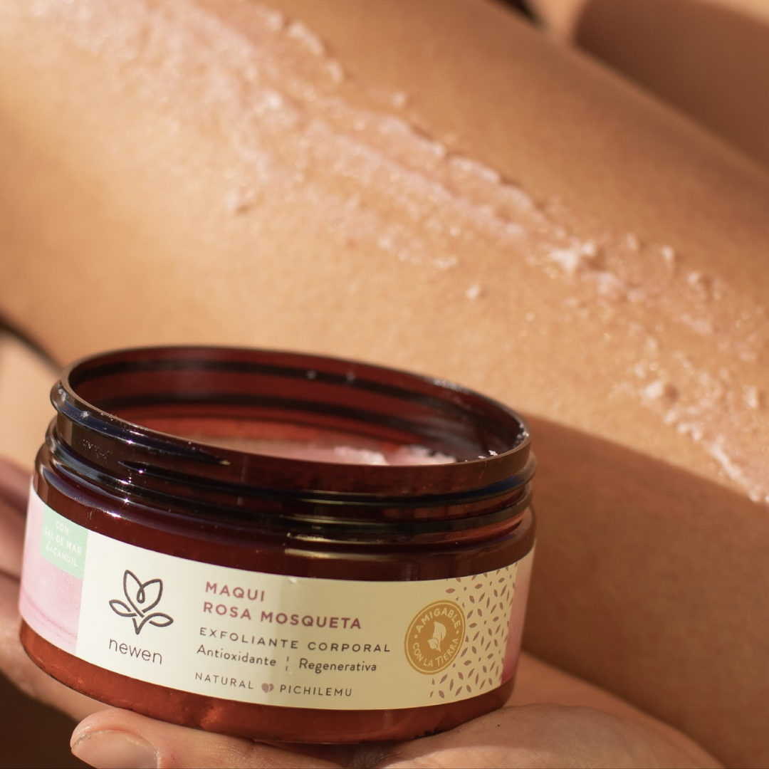 Exfoliante Maqui & Rosa Mosqueta – Renovación y nutrición corporal