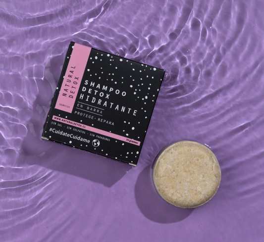 Shampoo Detox Hidratante en barra | Anticaspa Seca o Psoriasis (70 g)