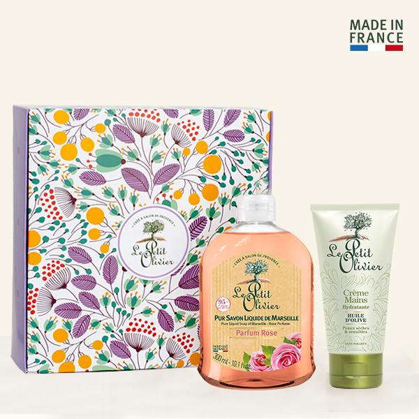 Set de Regalo Crema Manos Oliva & Jabón Líquido Rosa