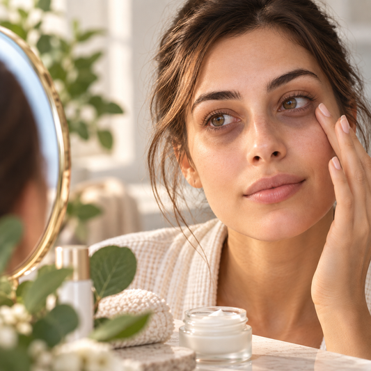 Contorno de ojos y sérum para ojeras de Enriqueta Solari, cosmética natural