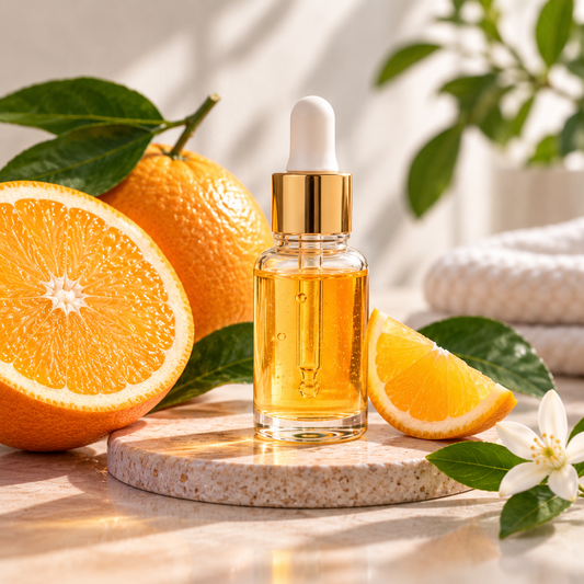 Sérum facial de vitamina C 10% de Newen para luminosidad, cosmética natural