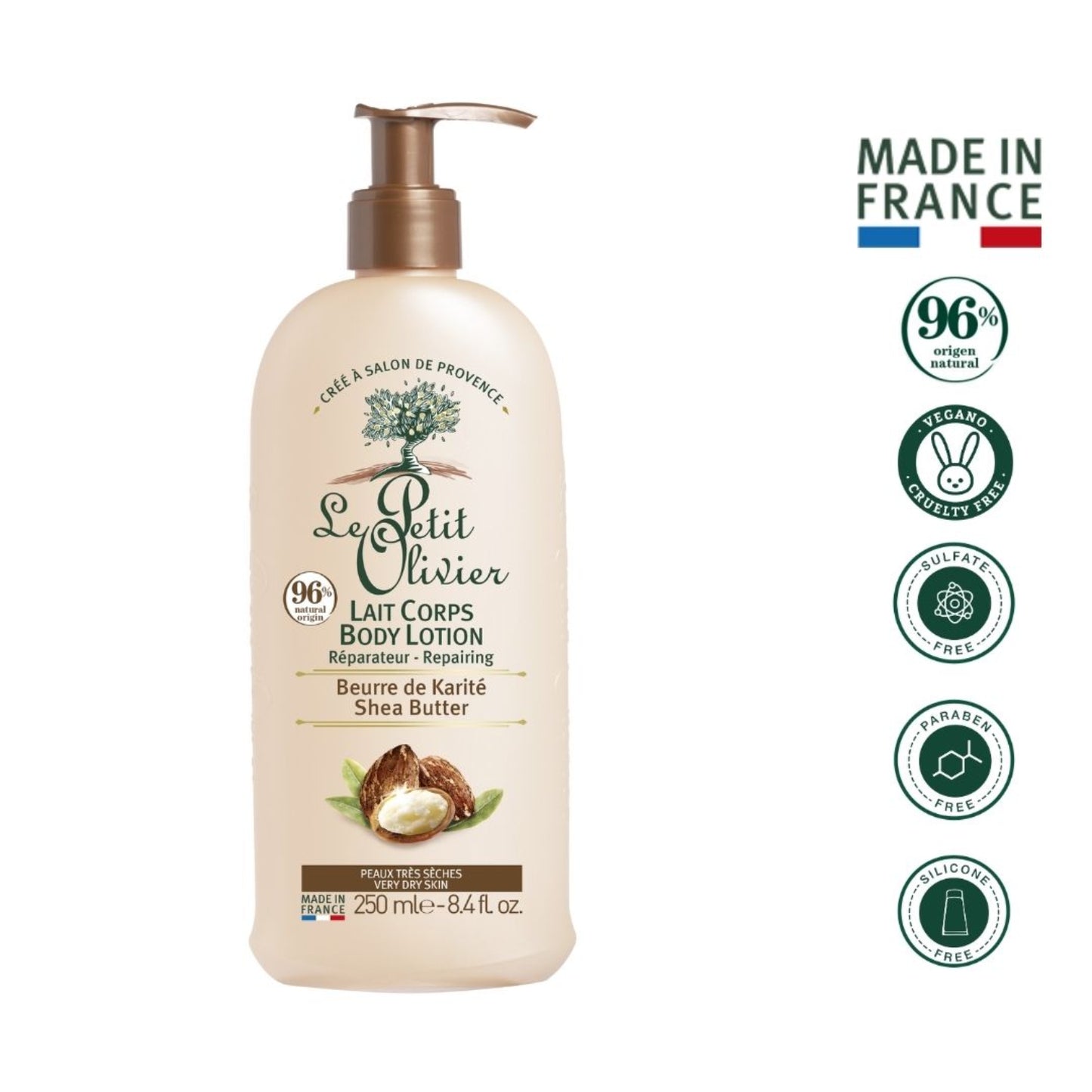 Loción Corporal Manteca de Karité 24H – 250 ml
