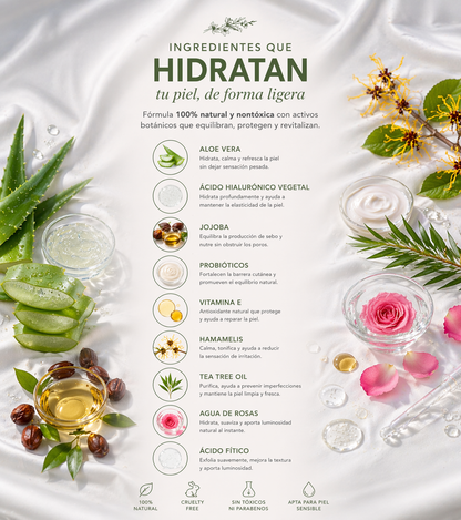 Light Moisturizer 50ml - Hidratación profunda con efecto calmante