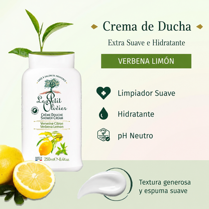 Crema de Ducha Extra Suave Verbena Limón – 250 ml