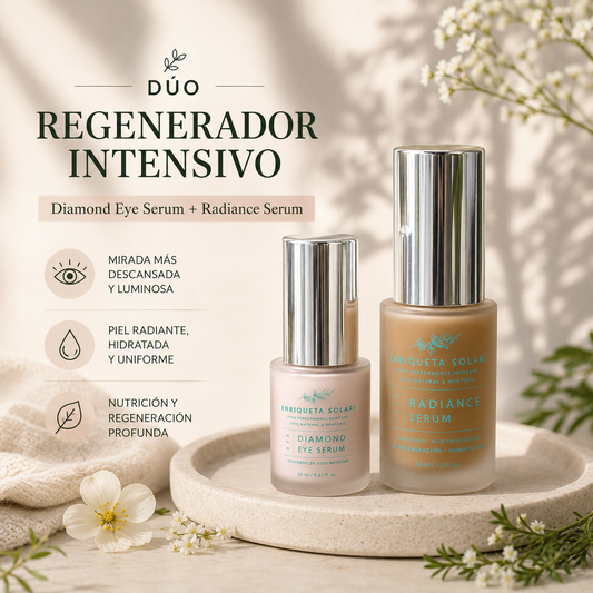 Dúo Regenerador Intensivo – Diamond Eye Serum + Radiance Serum | Enriqueta Solari