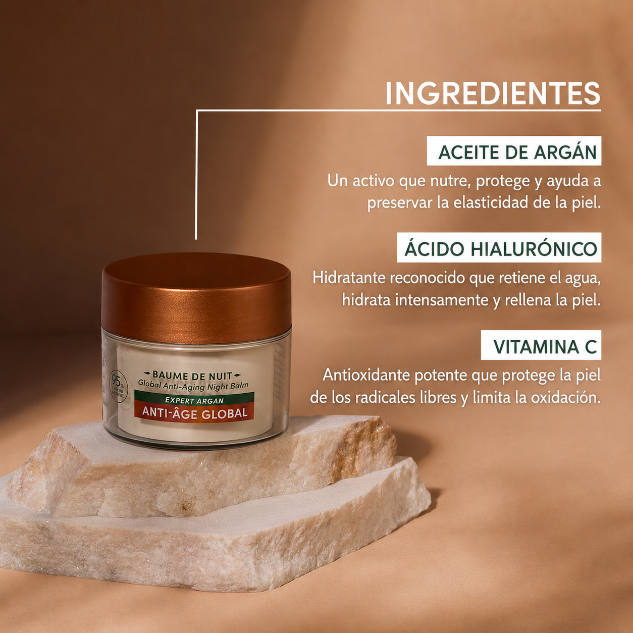 Bálsamo de noche Regenerante Anti-age Argán 50ml