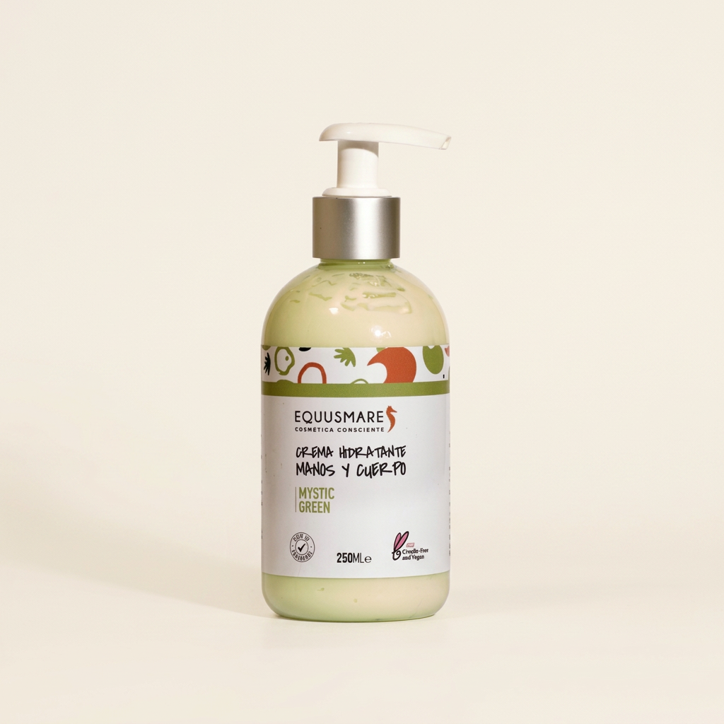 Crema Mystic Green con fondo marfil