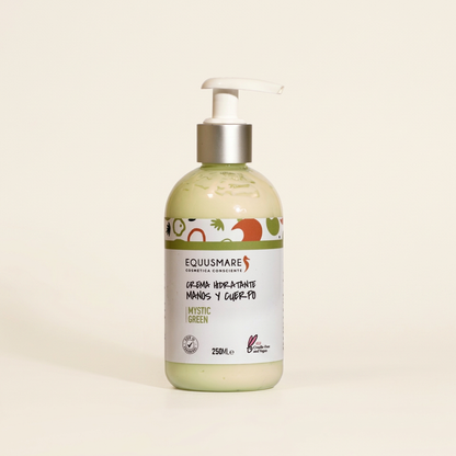 Crema Mystic Green con fondo marfil