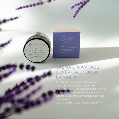 Crema Día Antiage Silver Caléndula Lavanda 50 g