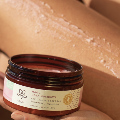 Exfoliante Maqui & Rosa Mosqueta – Renovación y nutrición corporal