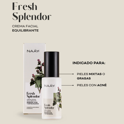 Fresh Splendor | Crema Facial Sebo-Equilibrante | Bardana