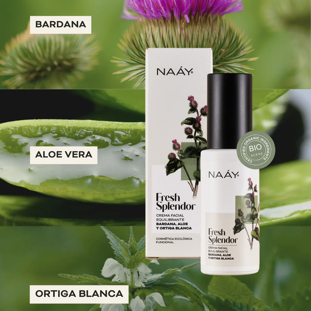 Fresh Splendor | Crema Facial Sebo-Equilibrante | Bardana