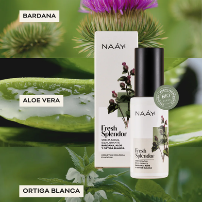 Fresh Splendor | Crema Facial Sebo-Equilibrante | Bardana