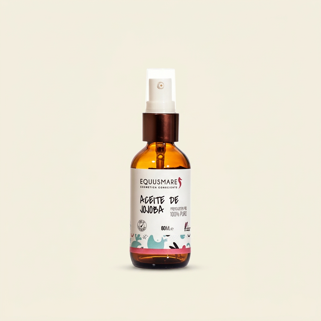 Aceite de Jojoba 60 ml con fondo marfil