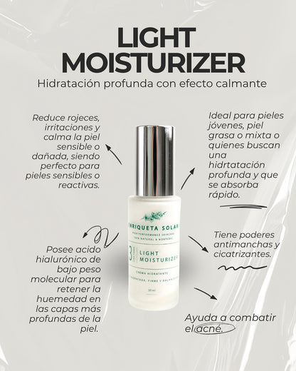 Light Moisturizer 50ml - Hidratación profunda con efecto calmante